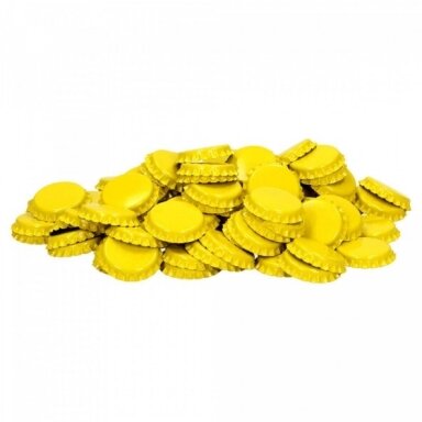 Crown corks 26 mm yellow 100 pcs Crown corks 26 mm yellow 100 pcs