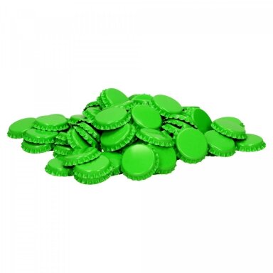 Crown corks 26 mm lemon green 1000 pcs Crown corks 26 mm lemon green 1000 pcs