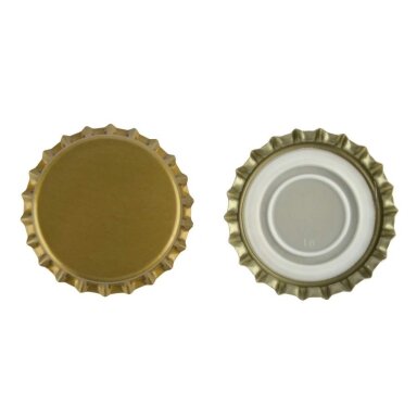 Crown corks 29 mm gold - 100 pcs Crown corks 29 mm gold - 100 pcs
