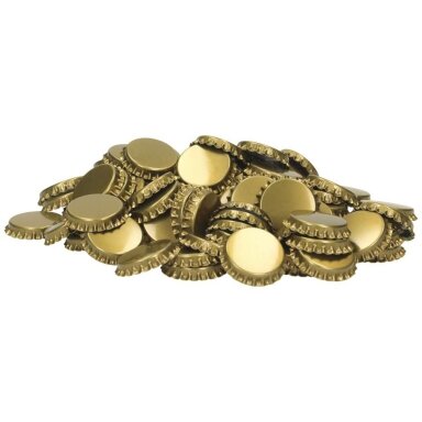 Crown corks 29 mm gold - 100 pcs Crown corks 29 mm gold - 100 pcs