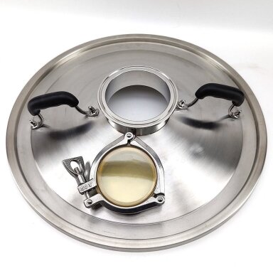 65L Pro Steam Condenser Lid - 4 Inch Tri-clover Top - 3 Inch Sight Glass (Kopija) 65L Pro Steam Condenser Lid - 4 Inch Tri-clover Top - 3 Inch Sight Glass (Kopija)