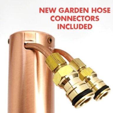 Gen2 - Alcoengine - Copper reflux Still with hose quick disconnects Gen2 - Alcoengine - Copper reflux Still with hose quick disconnects
