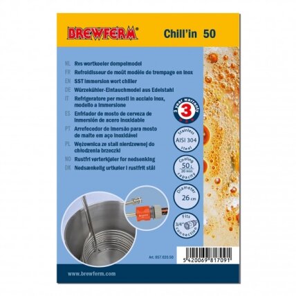 "Brewferm Chill'in 50" nerūdijančio plieno misos šaldiklis