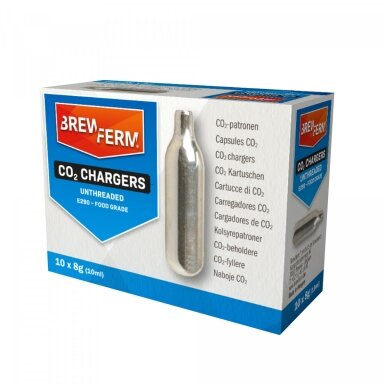 Brewferm CO2 cartridges 8 g - 10 pcs Brewferm CO2 cartridges 8 g - 10 pcs