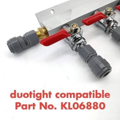 Gas Line Manifold Splitter 4 ways (MFL Thread) Gas Line Manifold Splitter 4 ways (MFL Thread)