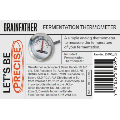 Grainfather Analog Thermometer Grainfather Analog Thermometer