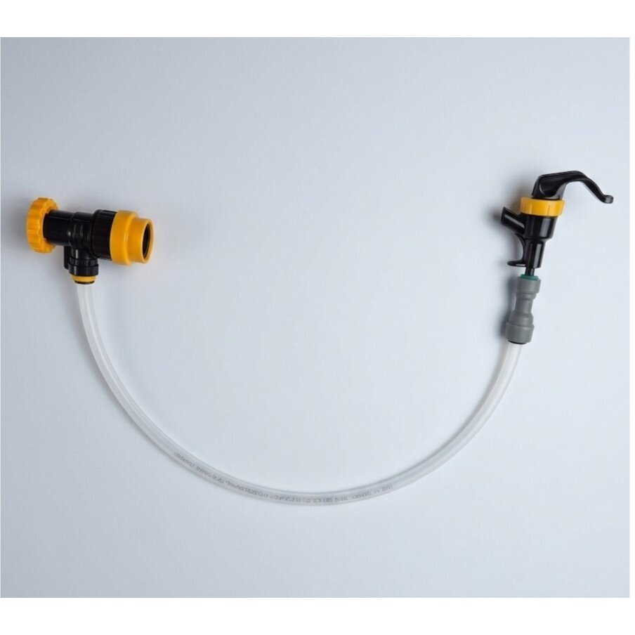 "Picnic" dispensing tap with connector