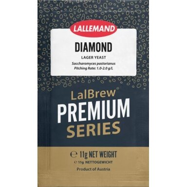 LALLEMAND LalBrew® Premium dried brewing yeast Diamond Lager - 11 g LALLEMAND LalBrew® Premium dried brewing yeast Diamond Lager - 11 g