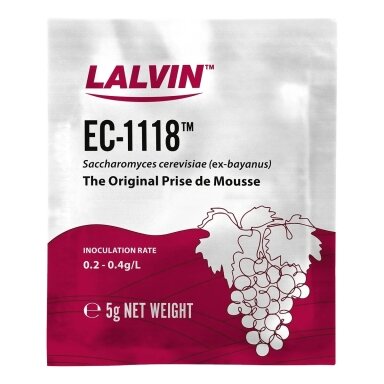 Dried yeast EC 1118™ Prise de Mousse - Lalvin™ - 5 g Dried yeast EC 1118™ Prise de Mousse - Lalvin™ - 5 g