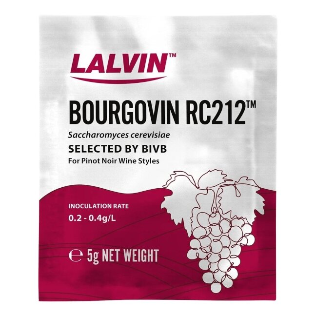 LALVIN BOURGOVIN RC212, sausos mielės, 5 g LALVIN BOURGOVIN RC212, sausos mielės, 5 g