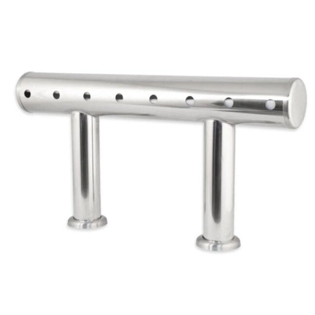 8 Tap TT Bar Brushed Stainless Font Only