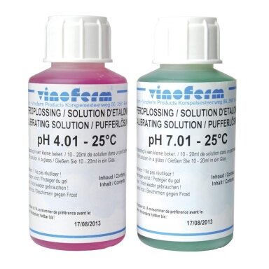 Calibration solution for pH, set of 2 x 100 ml Calibration solution for pH, set of 2 x 100 ml