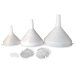 Plastic funnel with removable mesh Plastic funnel with removable mesh