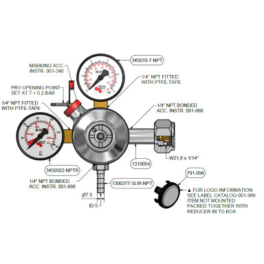 CO2 Reducer "Micro Matic Premium Primary" CO2 Reducer "Micro Matic Premium Primary"