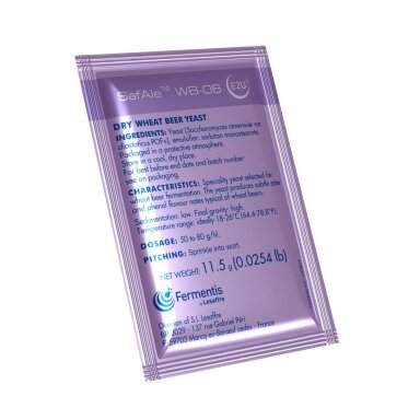Fermentis dried brewing yeast SafAle™ WB-06 11,5 g Fermentis dried brewing yeast SafAle™ WB-06 11,5 g