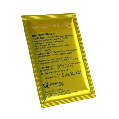 Fermentis dried brewing yeast SafLager™ S-23 11.5 g Fermentis dried brewing yeast SafLager™ S-23 11.5 g