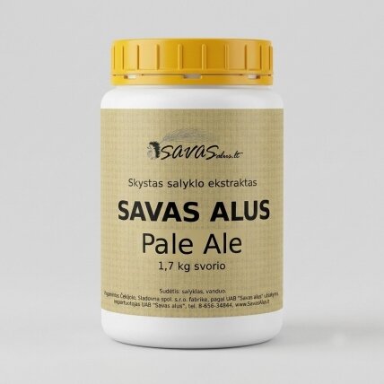 Skystas salyklo ekstraktas "Savas alus" Pale Ale, šviesus, 1,7 k