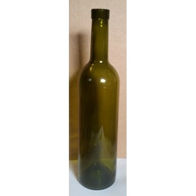 Glass wine bottle, "Bordeaux" 750 ml, green 28 pcs. Glass wine bottle, "Bordeaux" 750 ml, green 28 pcs.